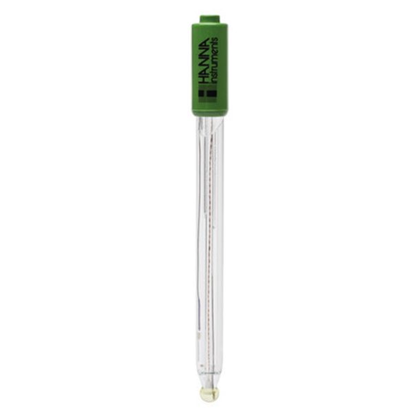 Électrode pH/°C pour HI98190, usage général / laboratoire, corps en verre, connecteur DIN, câble 1 m - HI11103