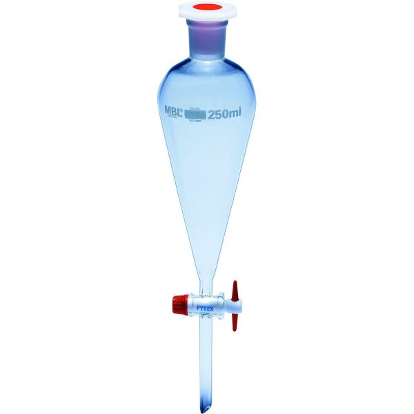 Ampoules coniques robinet en PTFE , MBL®