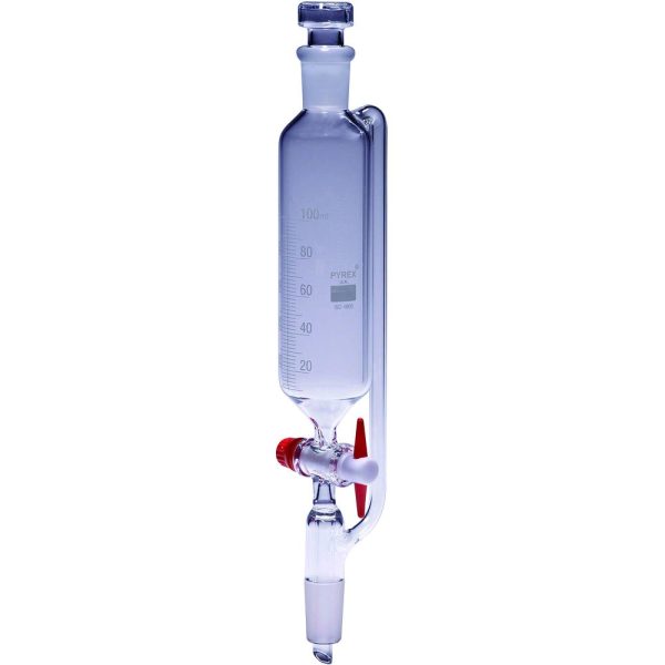 Ampoules de coulée graduée isobares robinet PTFE , PYREX®
