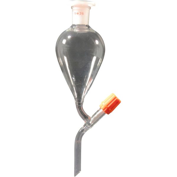 Ampoules forme poire robinet déporté en PTFE
