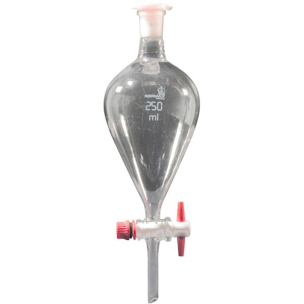 Ampoules forme poire robinet en PTFE
