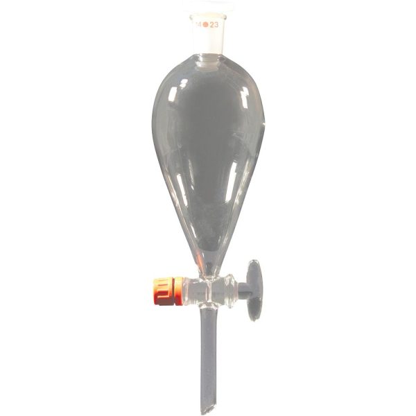 Ampoules forme poire robinet en verre