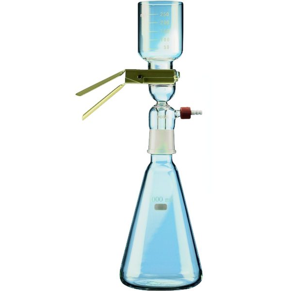 Appareil à filtration sous vide en verre par raccord rodé