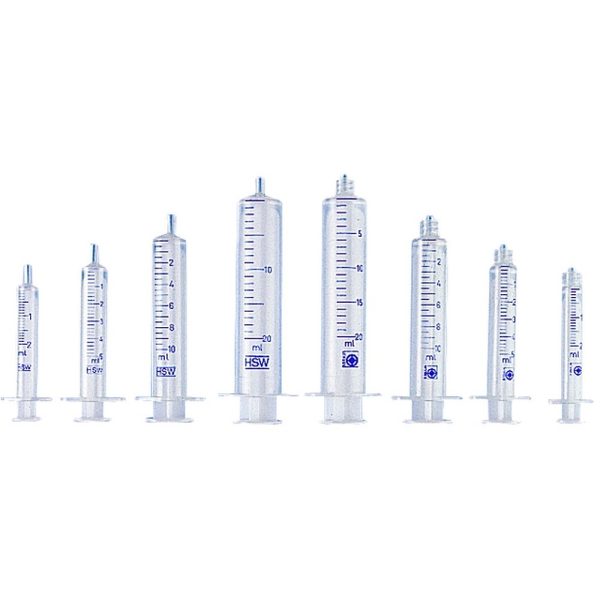 Seringues plastique stériles 2 pièces