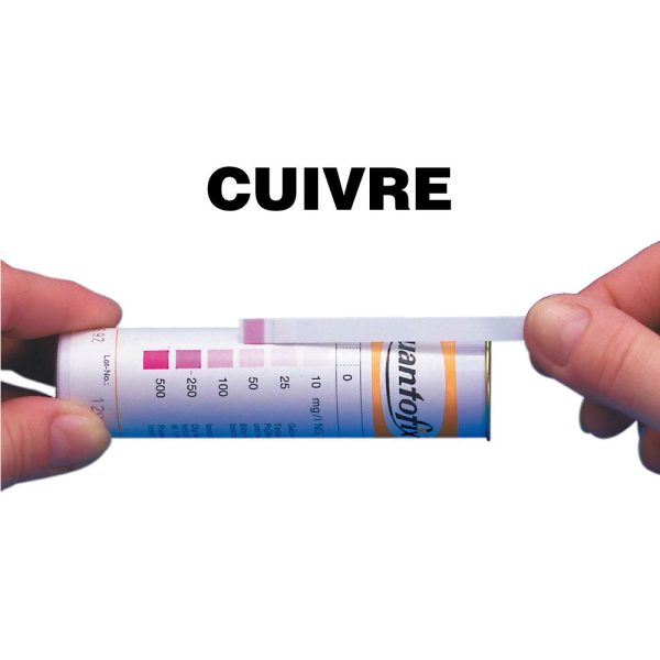Bandelettes réactives Cuivre