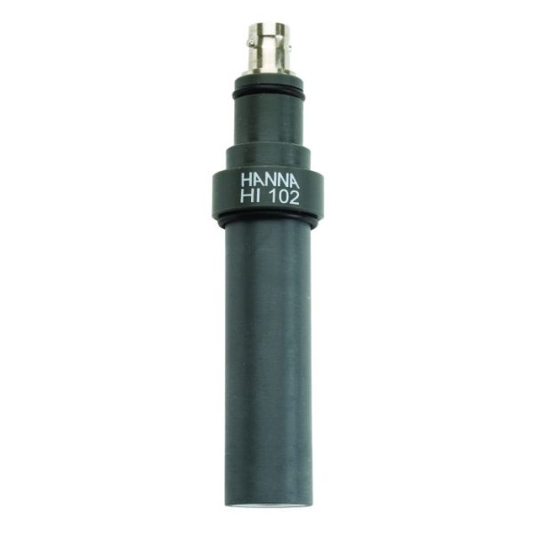 Électrode de pH en ligne avec corps en PVC et connecteur BNC - HI102